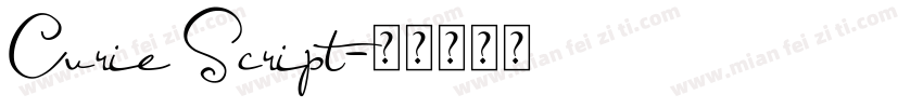 Curie Script字体转换